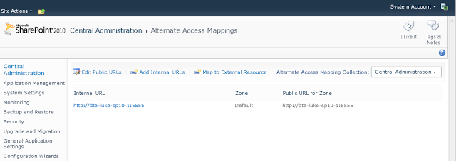 Alternate Access Mappings